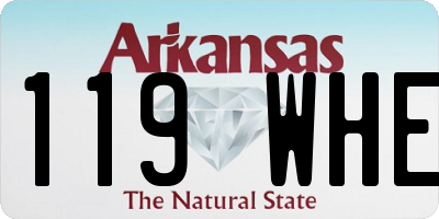 AR license plate 119WHE