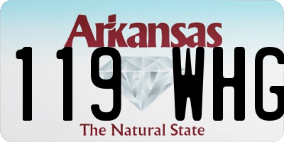 AR license plate 119WHG