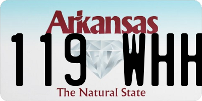 AR license plate 119WHH