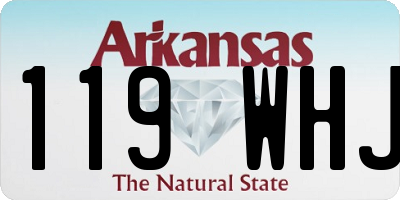 AR license plate 119WHJ