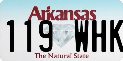 AR license plate 119WHK