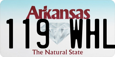 AR license plate 119WHL