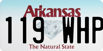 AR license plate 119WHP