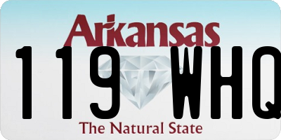 AR license plate 119WHQ
