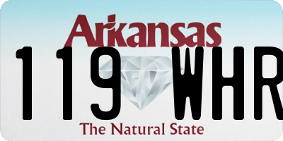 AR license plate 119WHR