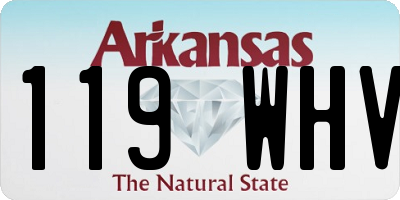 AR license plate 119WHV