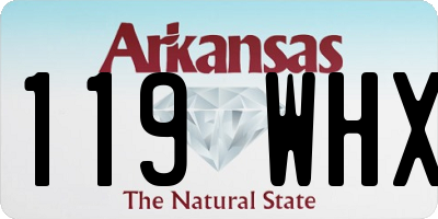 AR license plate 119WHX