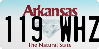 AR license plate 119WHZ