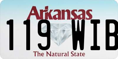 AR license plate 119WIB