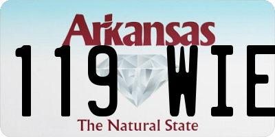 AR license plate 119WIE