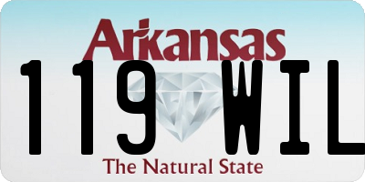 AR license plate 119WIL