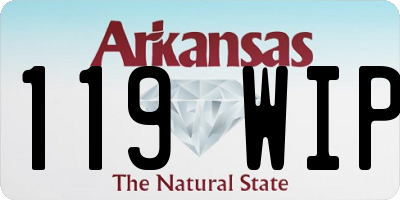 AR license plate 119WIP