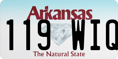 AR license plate 119WIQ