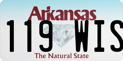 AR license plate 119WIS