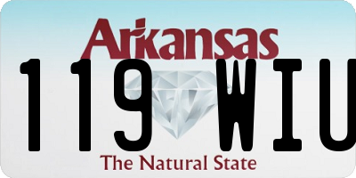 AR license plate 119WIU