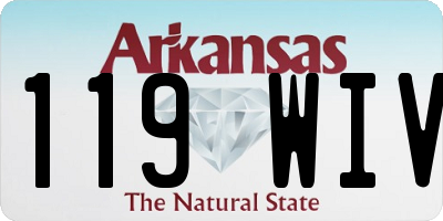 AR license plate 119WIV