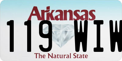 AR license plate 119WIW