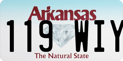 AR license plate 119WIY