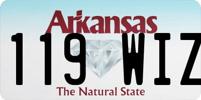 AR license plate 119WIZ