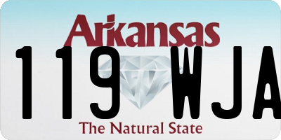 AR license plate 119WJA