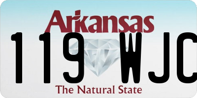 AR license plate 119WJC