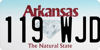 AR license plate 119WJD