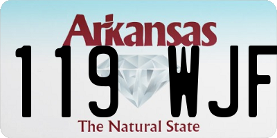 AR license plate 119WJF