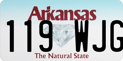 AR license plate 119WJG