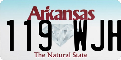 AR license plate 119WJH