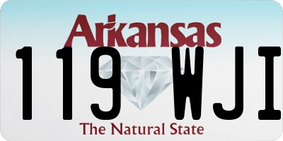 AR license plate 119WJI