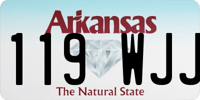 AR license plate 119WJJ