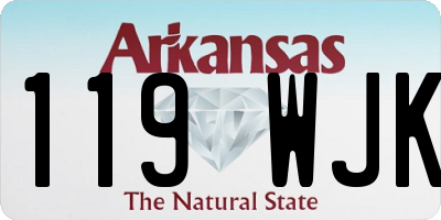 AR license plate 119WJK
