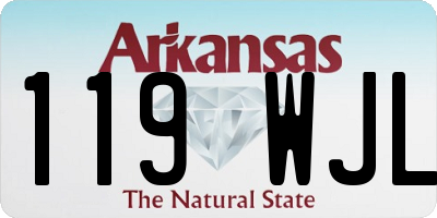 AR license plate 119WJL