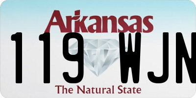 AR license plate 119WJN