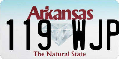 AR license plate 119WJP