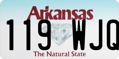 AR license plate 119WJQ