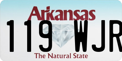 AR license plate 119WJR