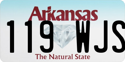 AR license plate 119WJS