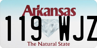AR license plate 119WJZ