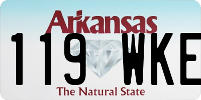 AR license plate 119WKE