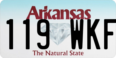 AR license plate 119WKF