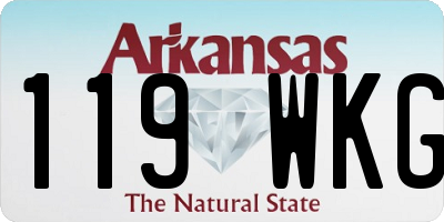 AR license plate 119WKG