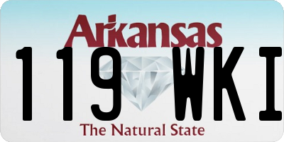 AR license plate 119WKI