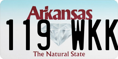 AR license plate 119WKK