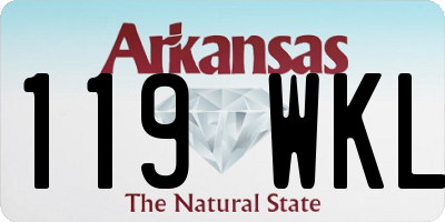 AR license plate 119WKL