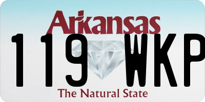 AR license plate 119WKP