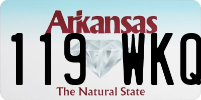 AR license plate 119WKQ