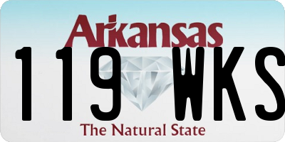 AR license plate 119WKS