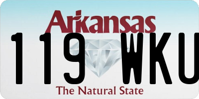 AR license plate 119WKU