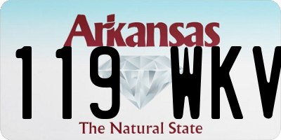 AR license plate 119WKV